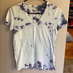 Tie dye v neck T-shirt womens small